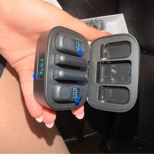 Amazon Black and Blue Wireless Earbuds